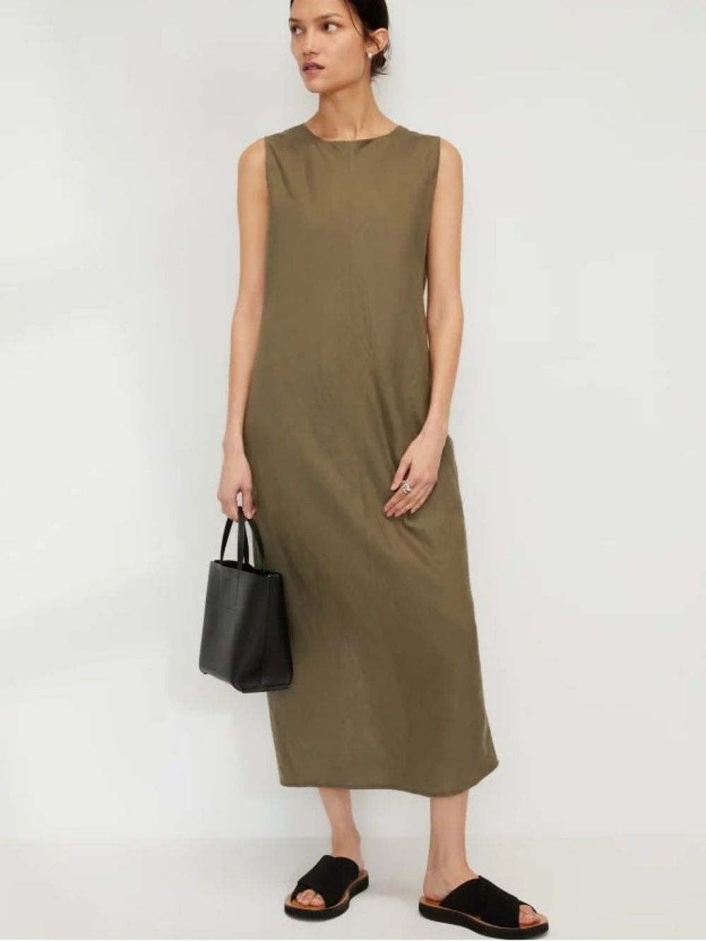 Everlane The Linen Bias Cut Dress | Kalamata